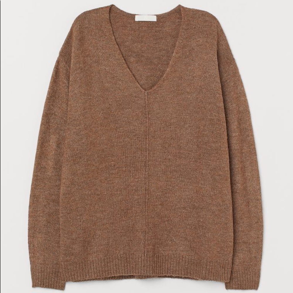 NWT Women’s Plus Size H&M Fine-Knit Brown Sweater Size 4x